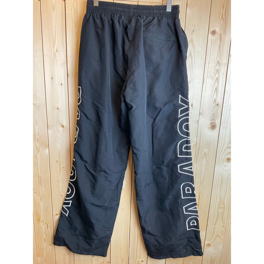 PARADOX SWISHY TRAP-PANTS- Men's Size M, Black/White